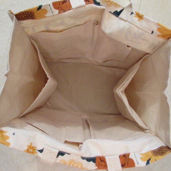 Go Eco Ciroa Floral Cotton Canvas Large Tote - Picture 5 of 13